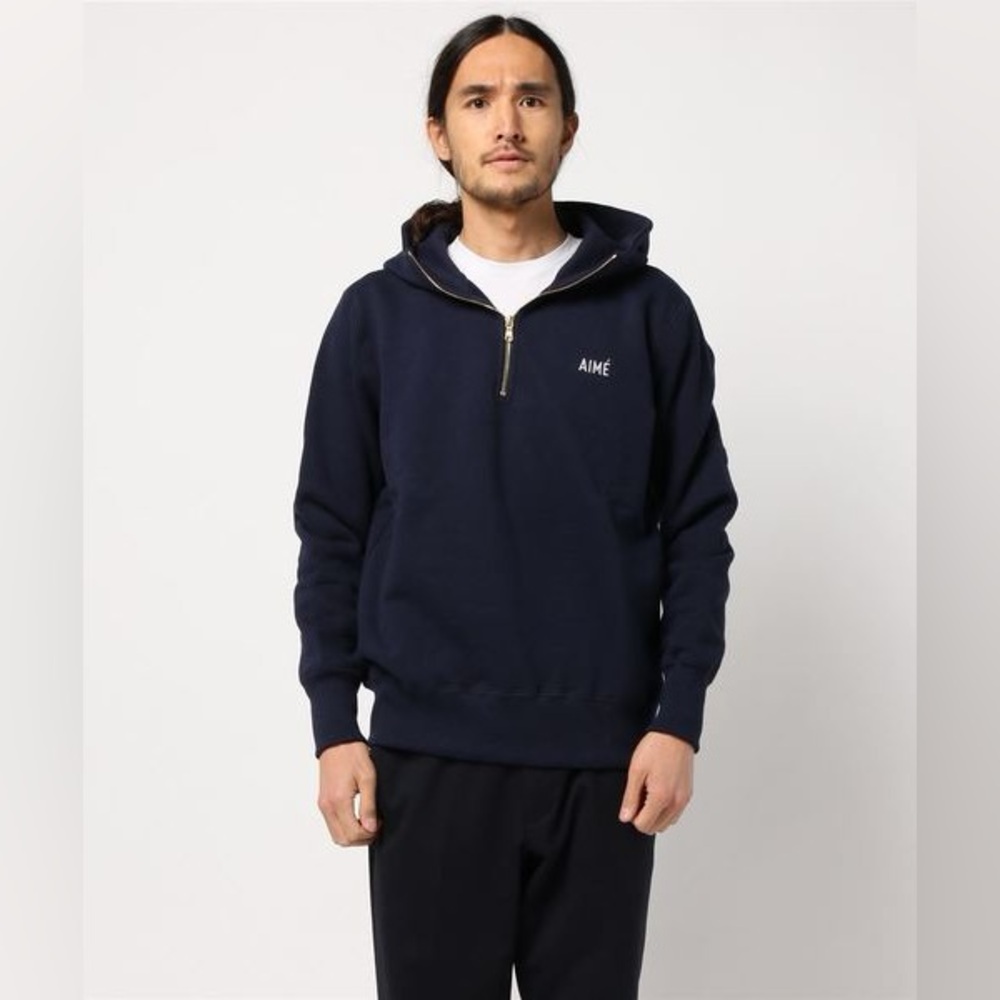 Aimè Leon Dore men’s size L navy sweater zip up